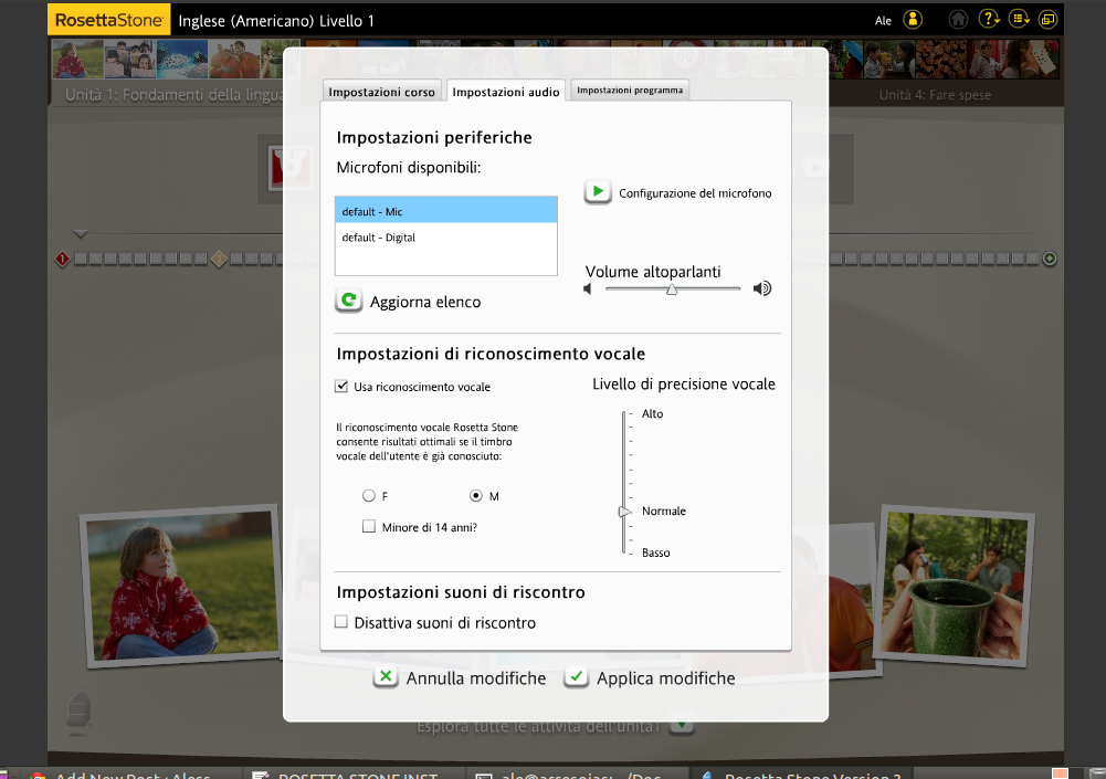 Rosetta Stone Ubuntu Mic